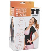 Wholesale - XL 2-TONE WOMEN NEOPRENE HOURGLASS T-SHIRT W/SLEEVES (BOXED) C/P 12, UPC: 191730401653